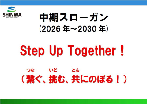 中期スローガン「Step　Up　Together！」の制定